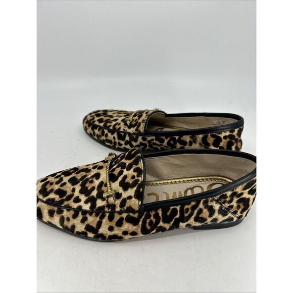 Sam Edelman Lorraine Women's Sz 5.5 Leather Bit Slip-On Loafers LEOPARD - Picture 5 of 9